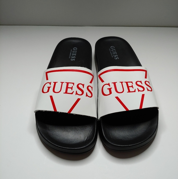 guess white slides